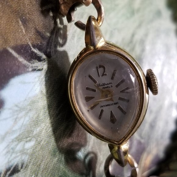 ART DECO Waltham 17 WATCH Jewels Swiss Working watch women 10k RGP main image 7